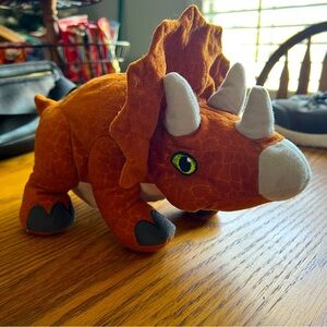 Jurassic World Plush Triceratops Dinosaur Hatchling in Egg Stuffed Animal